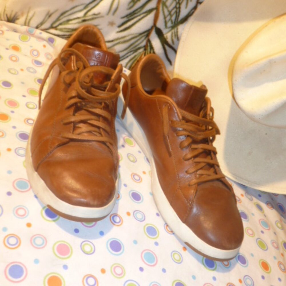 Cole Haan Grand Series brown lace up leather  sneakers men’s sz 111/2